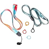 GrliTra 2 Necklace Lanyard with 3 Pieces Anti-Lost
