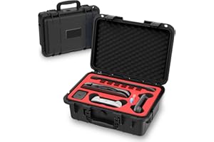 LXFEIFANTECH Travel Carrying Case for Nintendo Switch 2 & Accessories, All in One Protective Case, Hard Shell Cases with 12 Game Cards Slots, Waterproof Storage Organizer Box for Dock, Pro Controller-Black