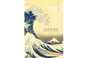 Kakeibo Budget Planner: Kakeibo Journal – Personal Expense Tracker for Bookkeeping Budgeting & Money Saving | Monthly Budget Planner Book Bill Payment ... Art Blue Waves 6”x9” (Premium Cream Paper)
