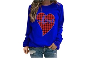 VOGFFR Oversized Sweatshirt for Women Valentines Day Sweatshirts Long Sleeve Crewneck Pullover Fashion Graphic Sweatshirts