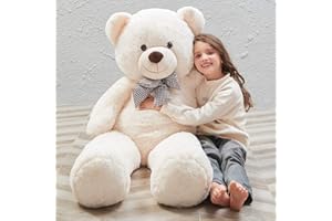 MaoGoLan Giant Teddy Bear Big 4 Feet Stuffed Animal Stuffed Bear Baby Shower Life Size Large Teddy for Girlfriend Boyfriend Wife Children