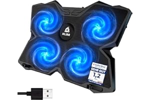 Klim Wind Laptop Cooling Pad - More Than 500 000 Units Sold - The Most Powerful Rapid Action Cooling Fan - Laptop Stand with 