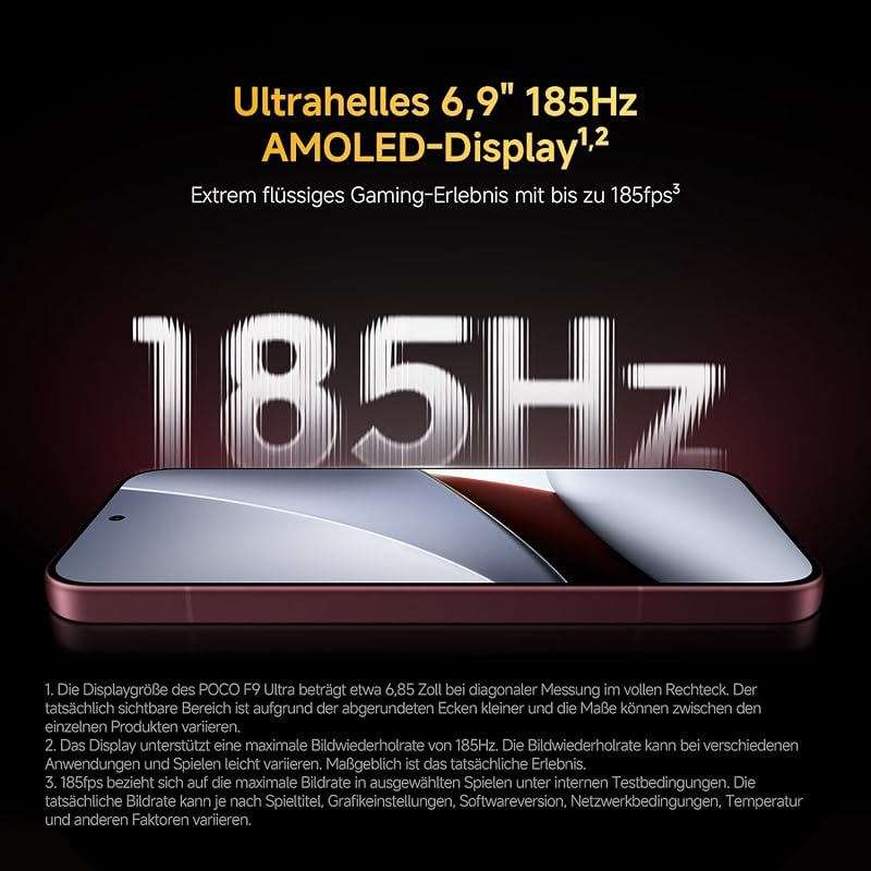 Poco F9 Ultra 5G, Smartphone 16+1TB, Black, 8050mAh Akku, 100W Laden