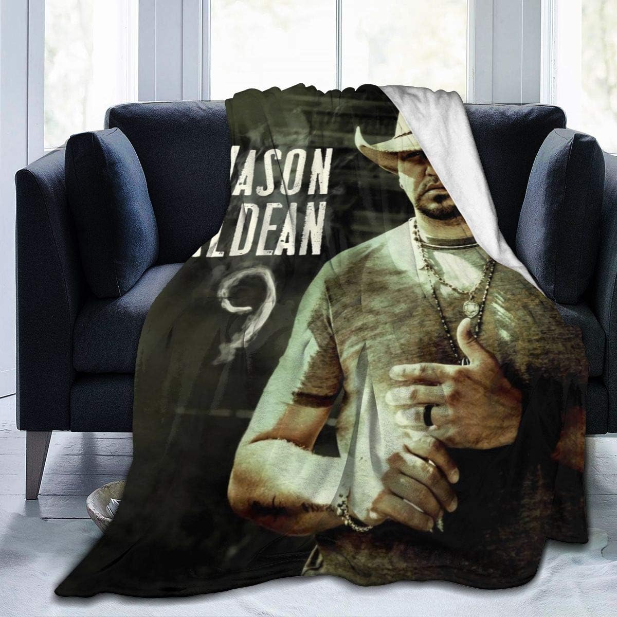 MonicaRDalton Jason Aldean Beach Blanket Ultra-Soft Micro Fleece Blanket Gifts 50"x40"