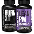 Jacked Factory Burn XT Thermogenic Fat Burner - Appetite Suppressant & Nootropic Energy Booster (90 Capsules) & Lean PM Weight Loss Supplement, Sleep Support | (60 Capsules)