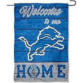 Detroit Lions Welcome Home Decorative Garden Flag Double Sided Banner