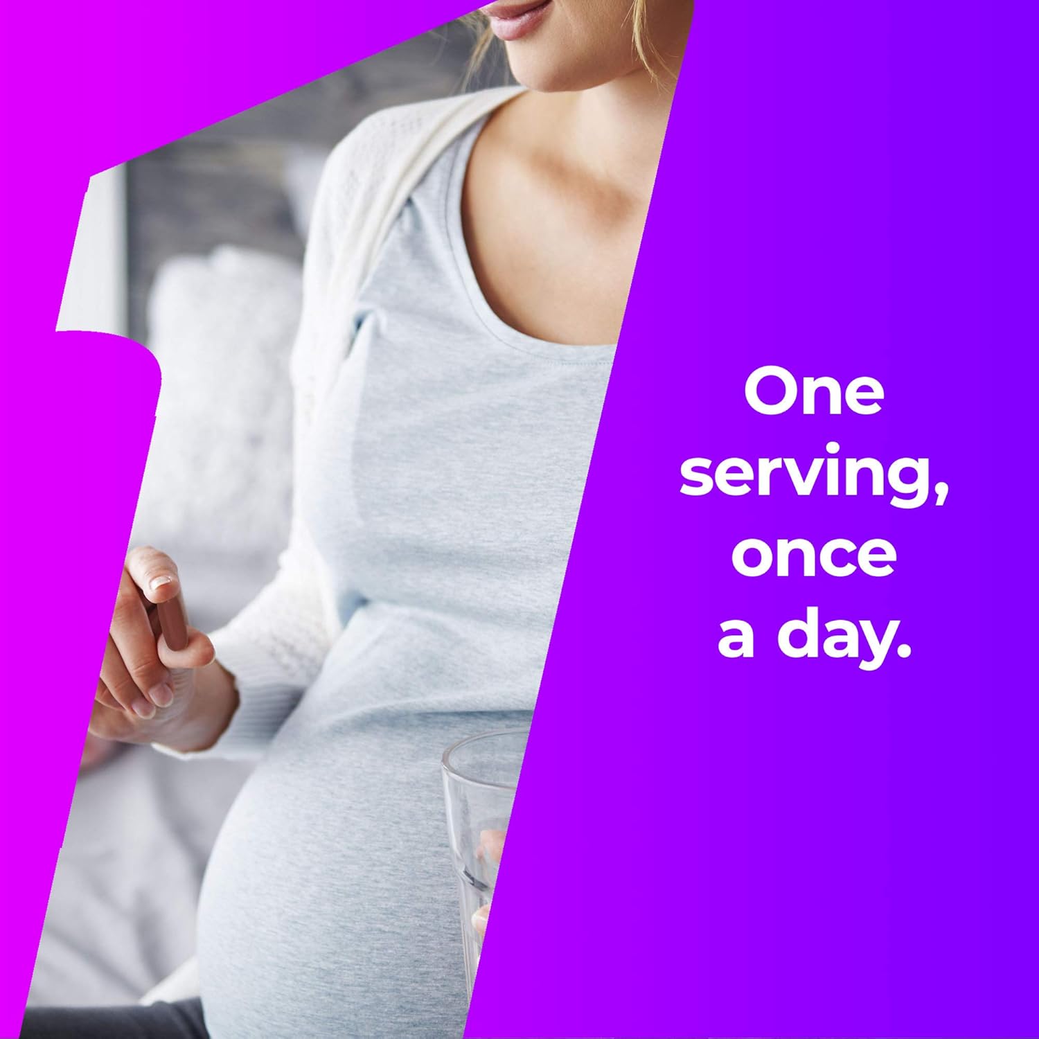 One A Day Prenatal Vitamins for Women, 90 Count, Multivtamin with Omega 3 Fish Oil (DHA/EPA), Iron, Folic Acid, Vitamin C & more for Before, During, & Post Pregnancy: Health & Personal Care