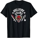 Stranger Things 4 Hellfire Club Skull & Weapons T-Shirt