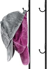 Jetec 2 Pack Adjustable Door Cap Rack Closet Hanging Organizer Hook Holder Black view 3