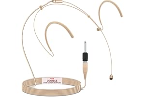 Pyle, Mini Microphone, Over Ear Hands Free Microphone, Audio Boom Condenser Mic, Omni-directional Head-Worn Microphone Headse