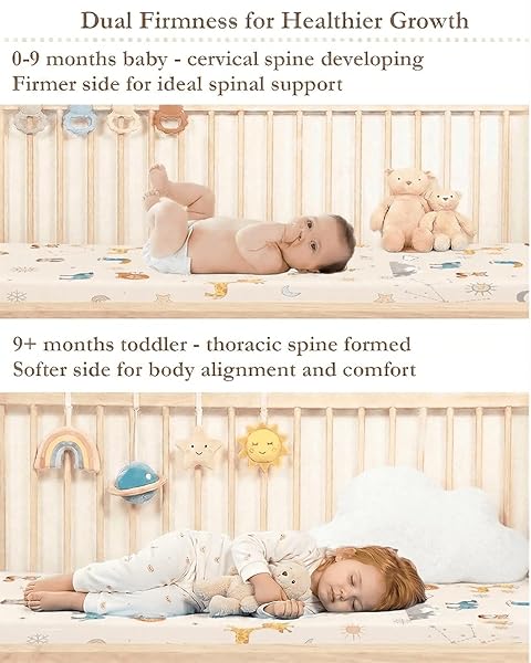COTTON 38X24 BABY MATTRESSES-PACK AND PLAY MATTRESS,PACK N PLAY MATTRESSES,PLAYPEN MATTRESS FOR PACK N PLAY USE EXCLUDED-THICK FIRM WASHABLE HYPOALLERGENIC BREATHABLE SOFT MEMORY FOAM PORTABLE