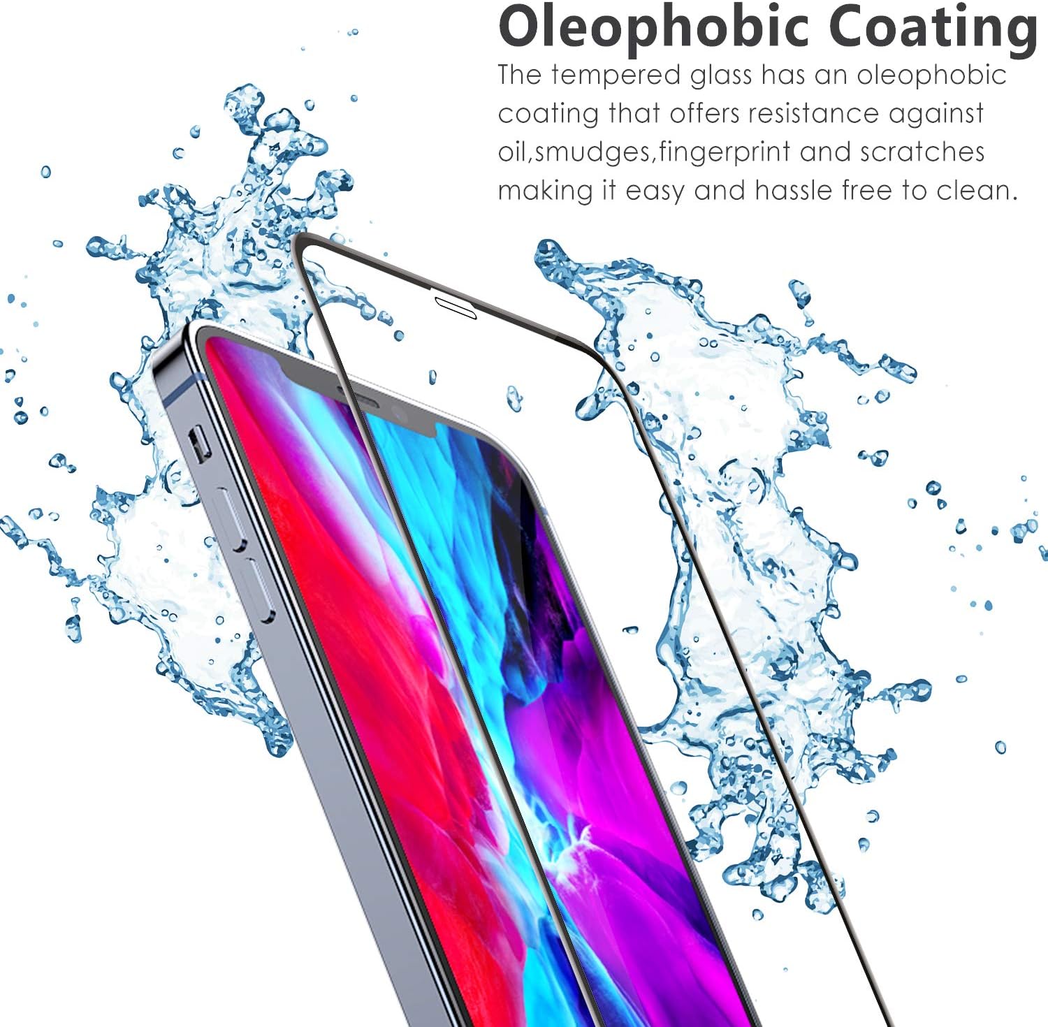 Glass Screen Protector Compatible with iPhone 12 Pro Max - Image 5