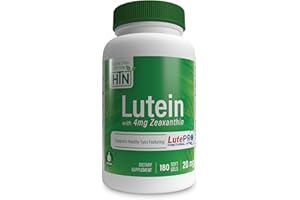 Lutein 20mg with Zeaxanthin 4mg 180 Softgels | All-Trans Marigold Extract in Nature Identical 5:1 Ratio | Supports Healthy Eye, Skin and Brain | Non-GMO Soy & Gluten Free | by Health Thru Nutrition