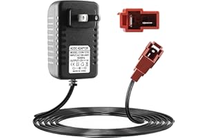 BXIZXD 12V Battery Charger for Kids Ride On Car Toy, Compatible with BMX X6, Kid TRAX GMC, Wal-Mart, Moto ATV Quad, Electric Vehicle Power Adapter with Square Plug