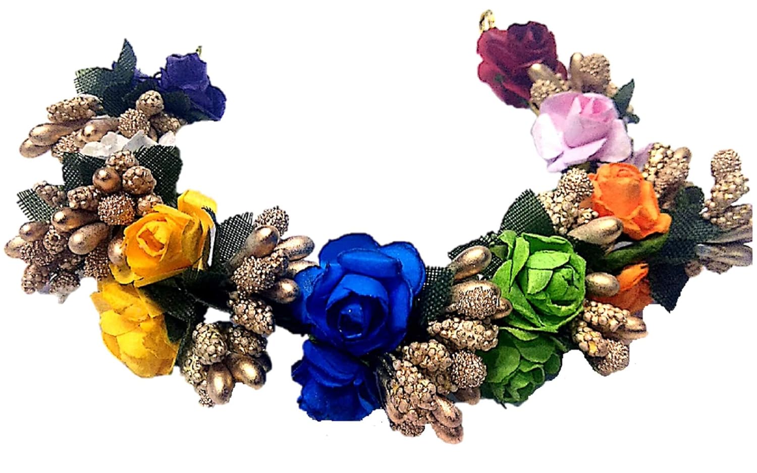 Proplady Wedding Collection Elegant Roses Stud Hair Gajra Bun