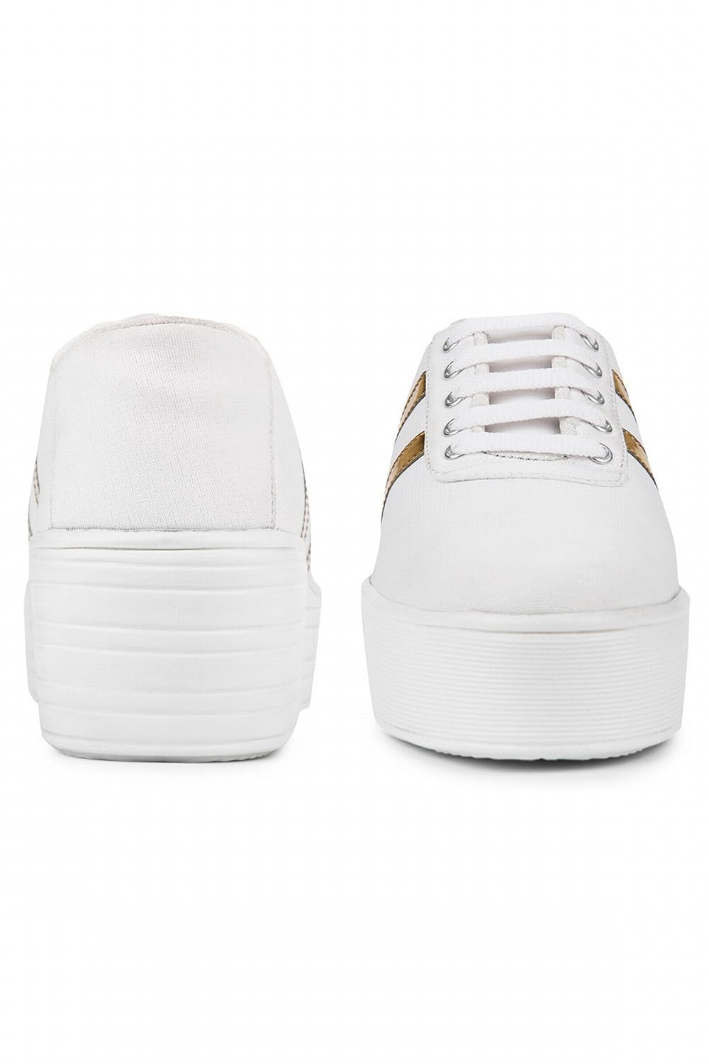 zapatoz womens synthetic white casual shoe