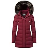 TYBBNY Women's Winter Coat Waterproof Long Puffer Jacket with Detachable Hood