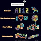BINZKBB Light Magnetic Tiles 110pc Set Glow in the Dark STEM Construction Toys view 4