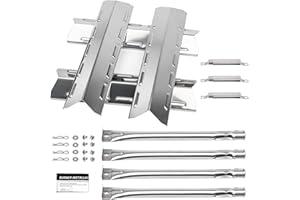 Barbqtime Grill Replacement Parts for Kenmore 146.34611410 146.05349710 146.46372610 146.34461410 146.10016510 146.16197210 146.16198211, Stainless Steel Heat Plate, Grill Burner, Crossover Tube