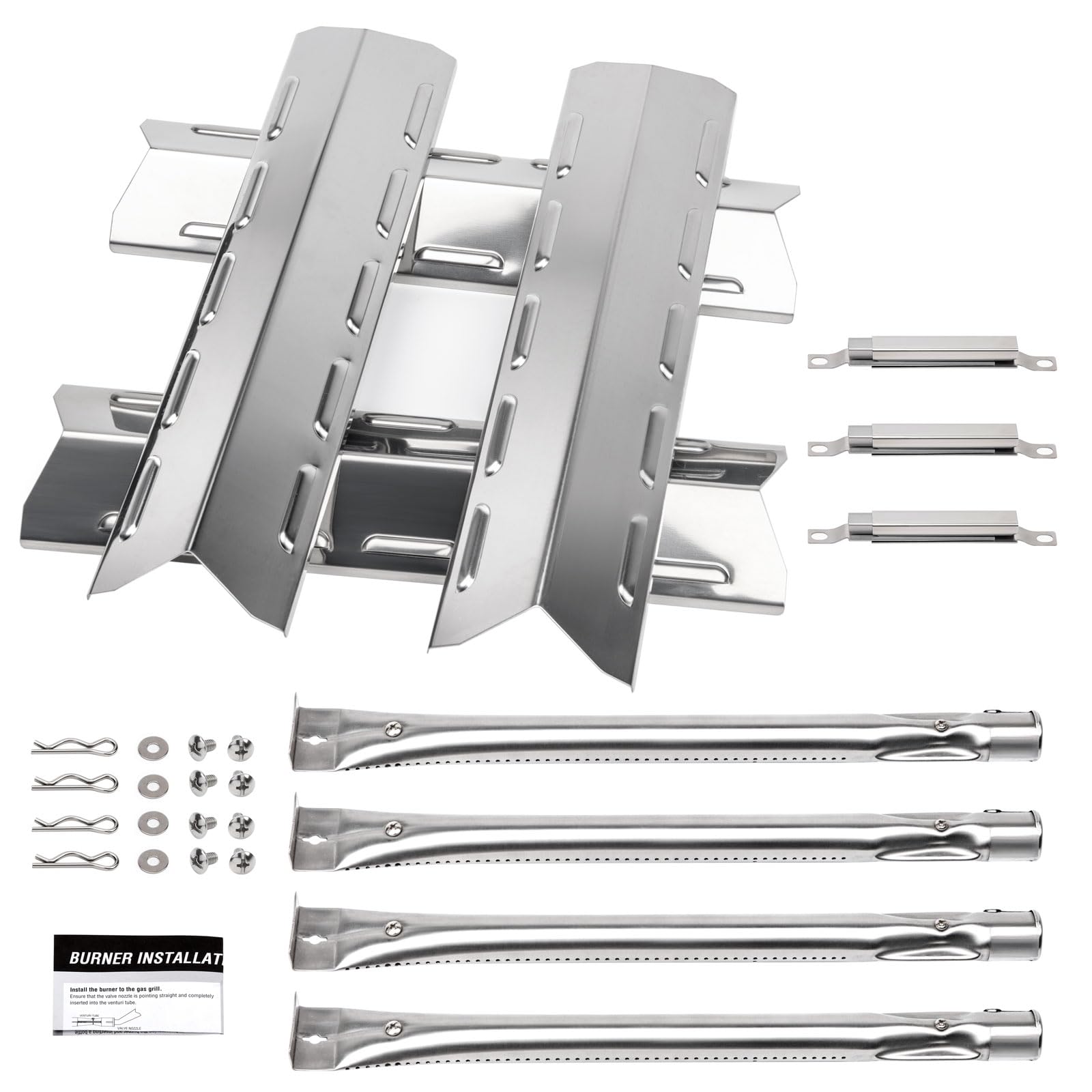 Photo 1 of Barbqtime Grill Replacement Parts for Kenmore 146.34611410 146.05349710 146.46372610 146.34461410 146.10016510 146.16197210 146.16198211, Stainless Steel Heat Plate, Grill Burner, Crossover Tube