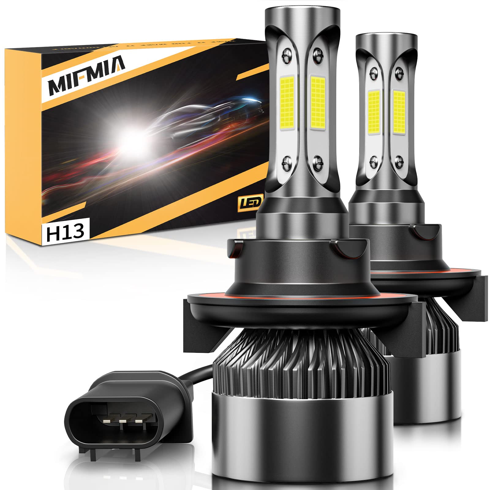 MIFMIA H13 LED Bulb, 40000LM 800% Brighter, Backup