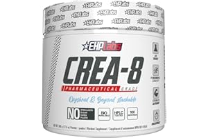 EHP Labs CREA-8 Creatine Monohydrate Powder - Creatine Powder for Building Lean Muscle Mass, Improves Strength & Power, Suppo