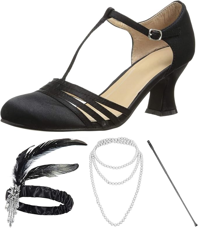 1920s Shoes for Women, Lucille Dress Salsa