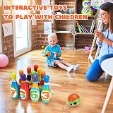 CITSKY Kids Bowling Set 3-6 Years Foam Bowling Bottle Ball Educational Toy view 2