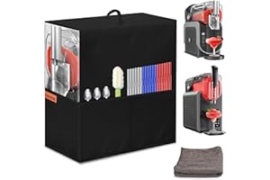 Dust Cover for Ninja Slushie Machine, COITEK Waterproof 600D Nylon Drink Machines Cover Compatible with Ninja SLUSHi FS301C/FS301/FS300/FS299/CyberChill SM-FS200A/SM-FS200(with Cloth)