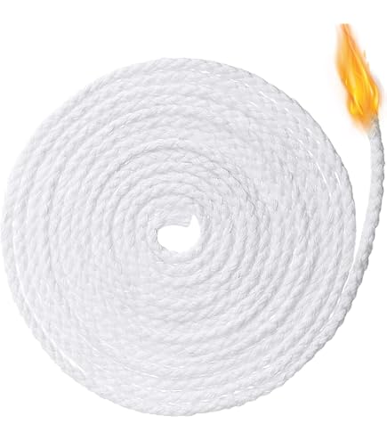 CustomyLife 65 Ft Oil Lamp Wick – 1/4 Inch Round Braided Cotton, For Tiki Torches, Kerosene Lamps, Candles - View #7