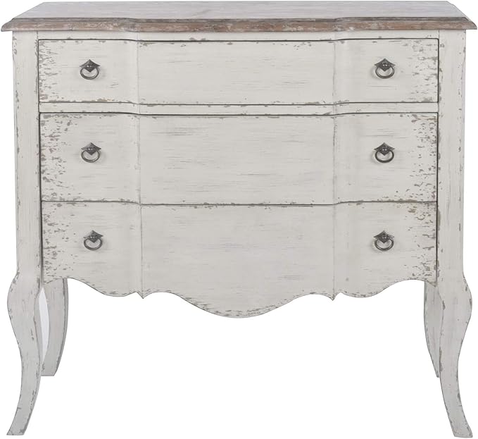 Delacora HM-DS-D204-017 - Cómoda de madera (3 cajones, 91,4 cm): Amazon