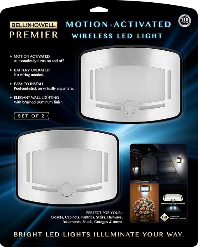 Bell + Howell 2090 Premier Motion Activated Wireless Led Light Set of