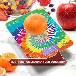 Tie Dye Food Scale Waterproof Digital Kitchen
