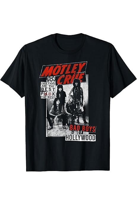 Amazon.com: Mötley Crüe – The Final Tour Caricature T-Shirt 