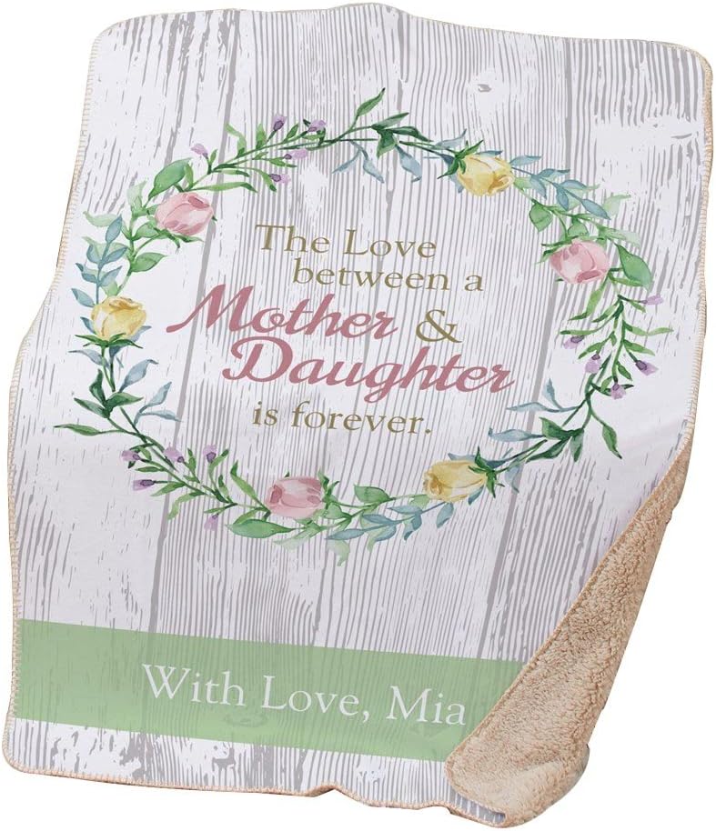 personalized mother throw blanket