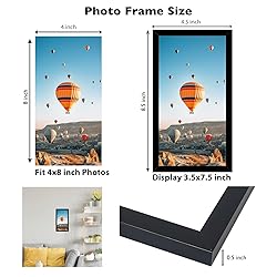 JCJMY 4x8 Picture Frame Black for Wall Hanging or