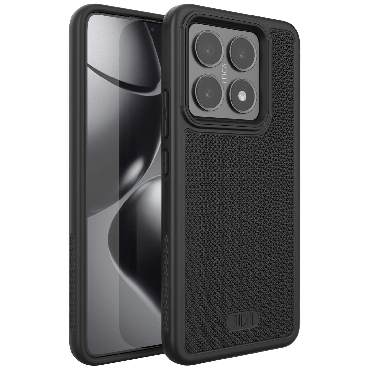 Photo 1 of TUDIA MergeGrip [Military Grade] for Xiaomi 14T 5G Case (2024) - [Drop Tested] Dual Layer Shockproof Slim Heavy Duty Tough Protective Phone Cases Cover (Matte Black)