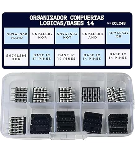 Kit 40 Pezzi IC Logici 74HCxx E 74LSxx | 20 Tipi Diversi | Per Elettronica, Arduino, Progetti Fai-da-te - Foto 5