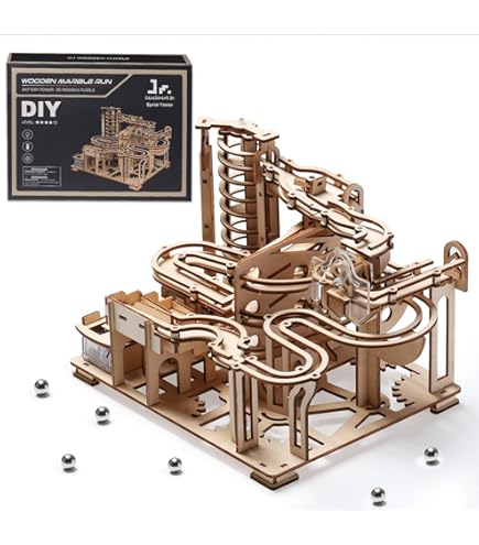 Rompecabezas 3D De Mármol De Madera, Manualidades De Madera, Kits De Modelo De Construcción De Conjuntos De Mármol Mecánicos, Rompecabezas De Madera, Rompecabezas De Bricolaje Para Rompecabezas De