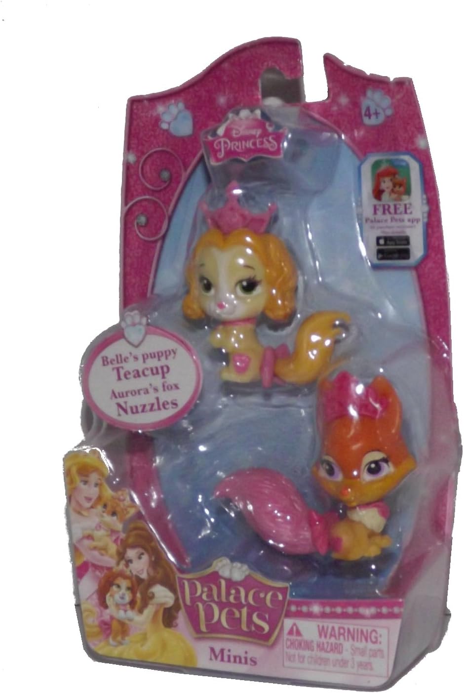 Disney Princess, Palace Pets, Mini Pets, Belle's Teacup and Aurora's Nuzzles, 2-Pack