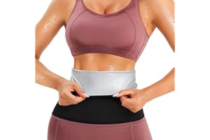 LODAY Waist Trimmer for Women Weight Loss,Tummy Trainer Sweat Workout Shaper,Neoprene-Free Slimming Sauna Wrap
