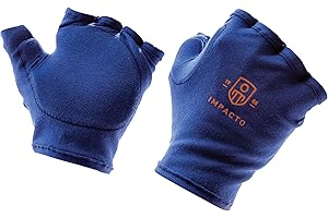 Impacto - Anti-Impact Tool Grip Fingerless Right-Hand Glove Liner, Size X-Large, Synthetic Palm Each