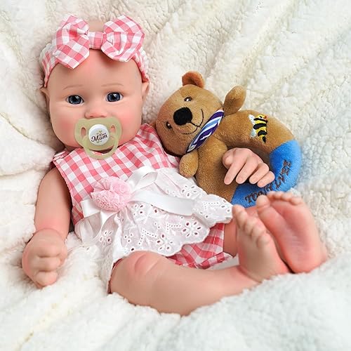 JIZHI Reborn Baby Dolls Silicone Full Body -16 Inch Weighted Full  Platinum Silicone Baby Doll Real Life Baby Dolls with Complete Accessories 