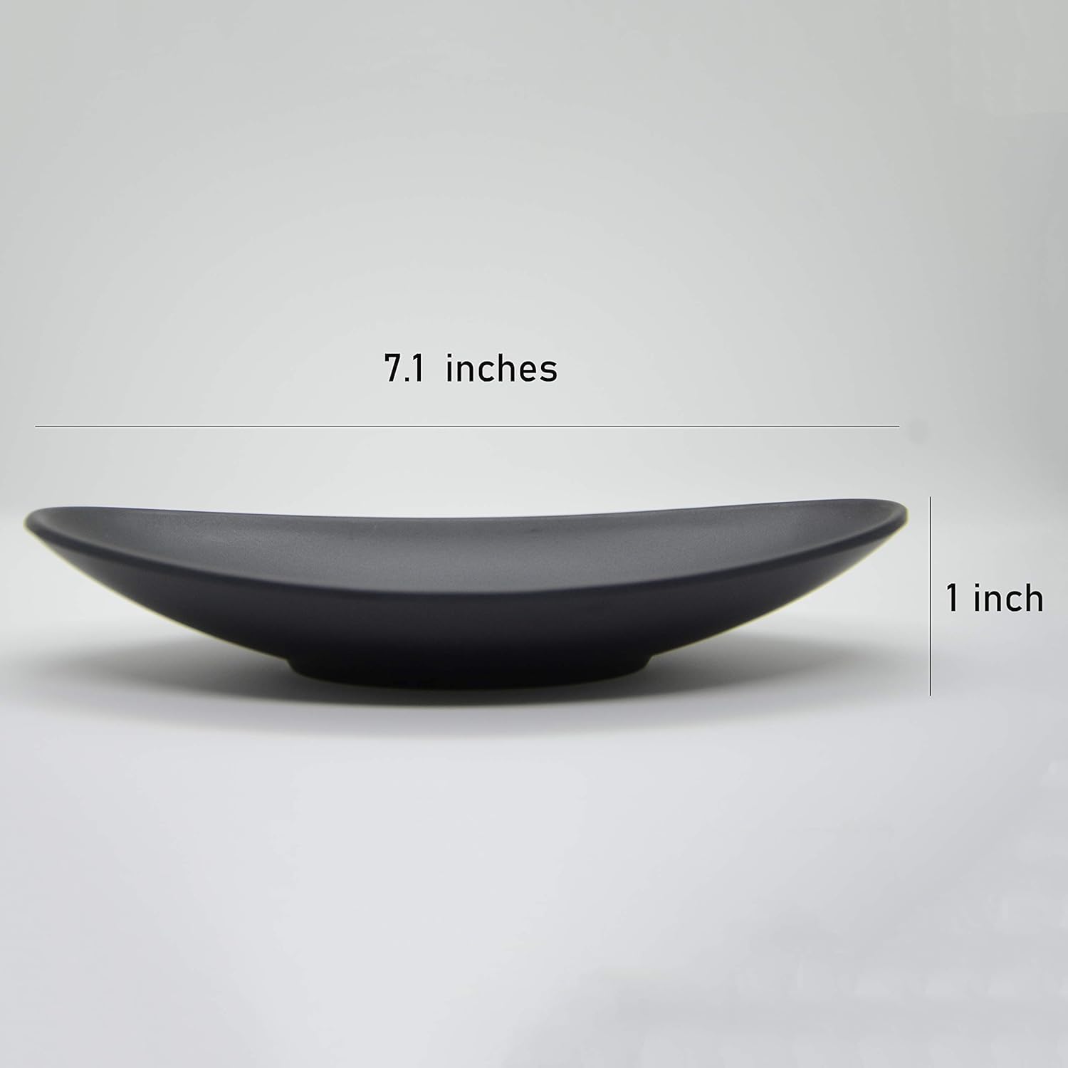 A5 Melamine Jewelry Dish Organizer, Decorative Trinket Dish,Accent Tray for Vanity,Food Safe Dishware (Black, Ship): Home Improvement