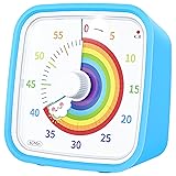 Yunbaoit Visual Timer with Protective Case, Rainbow