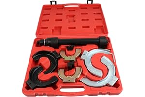 SCITOO Macpherson Strut Spring Compressor Set,Spring Compressor Tool,Interchangeable Fork Strut Coil Extractor Remover Tool w