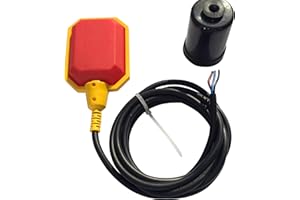SUMP ALARM Float Switch for Sump Pump - 10-Foot Water Level Sensor with Honeywell Microswitch and Adjustable Tether Length for Ground Water Bilge Pump and Water Tank – Non-Corrosive PP Casing, Rated to 13 Amps