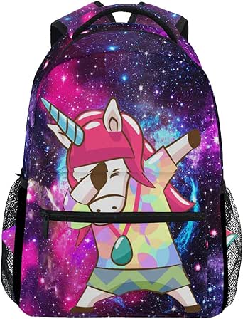 Download Amazon.com: Dabbing Unicorn Galaxy Backpack Waterproof ...