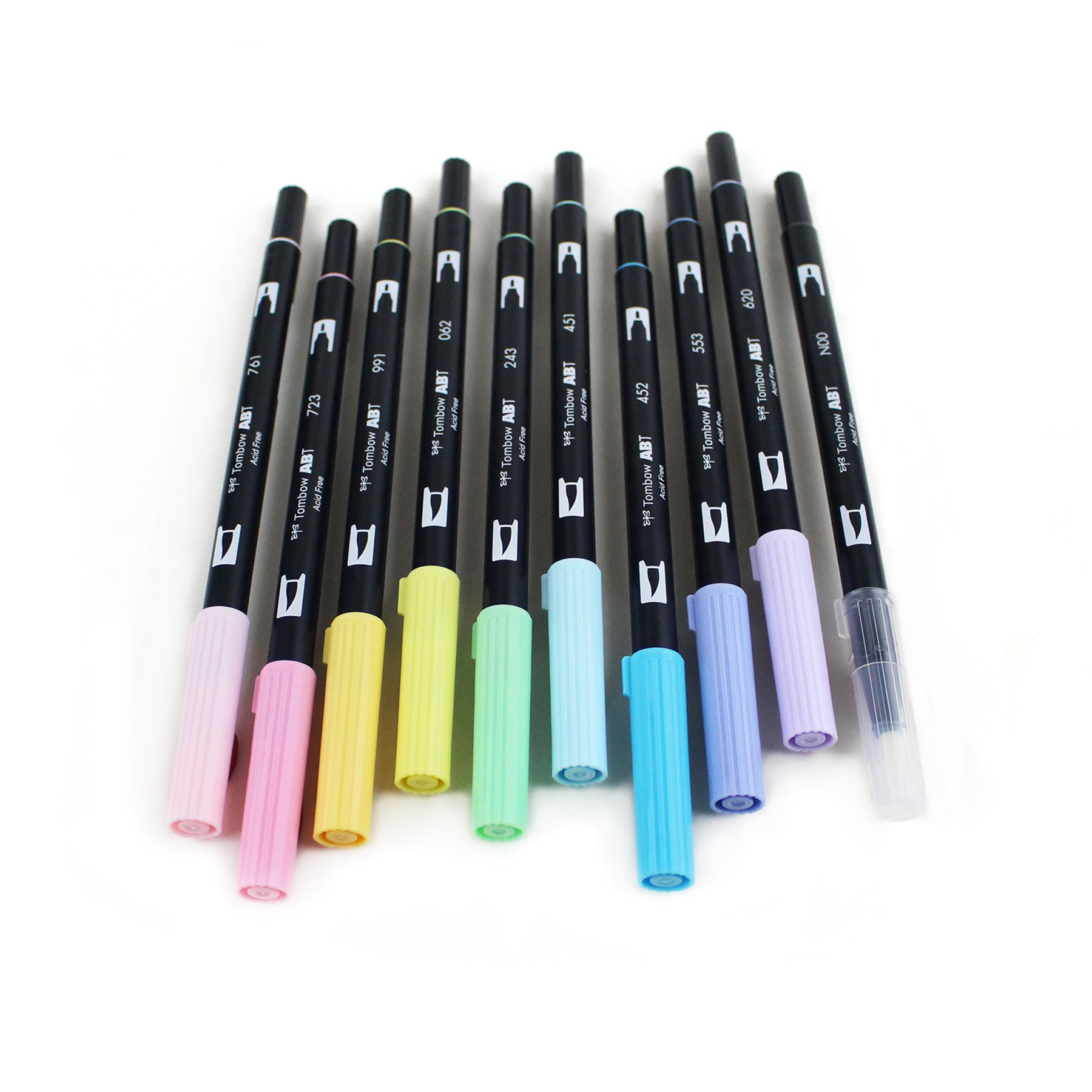 10 Pack Tombow Dual Brush Pen Art Markers Pastel Colors Set Blendable Pens Tip 85014561877 eBay