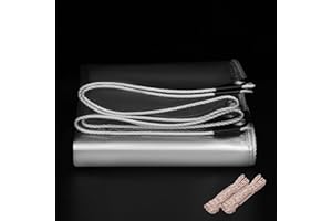 EASTARP 10'x12' 18Mil Heavy Duty Clear Vinyl PVC Waterproof Tarps,UV Resistant Glass Tarp Tear Resistant Tarpaulin with Grommets,Cover for Plant Greenhouse Balcony Garden Pet Hutch Roof,Full Size